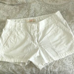 Like new J. Crew Chino white shorts size 6